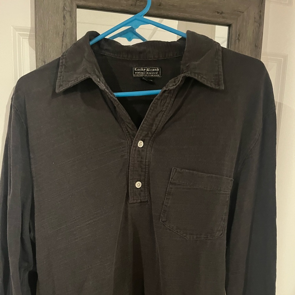 Lucy Brand half button mens shirt